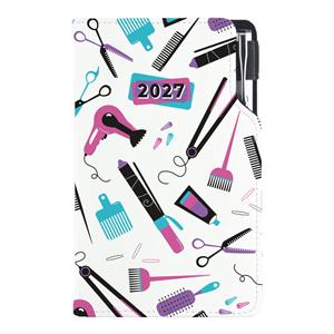 Diár KADERNÍCKY Hairdresser - DESIGN týždenný vreckový 2027 český