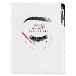 Diár KOZMETICKÝ Eyelashes - DESIGN denný A4 2026