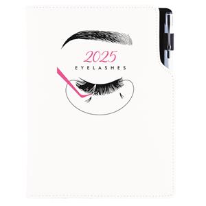 Diár KOZMETICKÝ Eyelashes - DESIGN týždenný A5 2025 slovenský