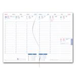 Diár LIBRA týždenný A5 2027 - červená