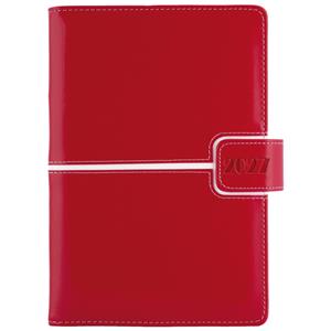 Diár MAGNETIC denný A5 2027 český - červená/biela