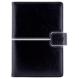 Diár MAGNETIC denný A5 2027 český - čierna/biela