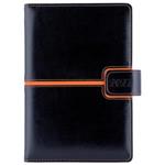 Diár MAGNETIC denný A5 2027 český - čierna/oranžová