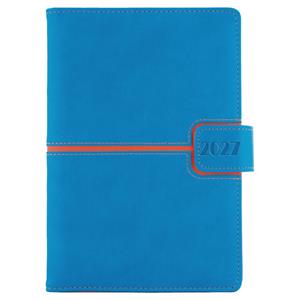 Diár MAGNETIC denný A5 2027 český - modrá/oranžová