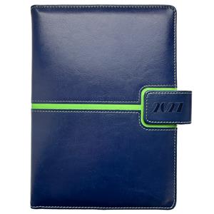 Diár MAGNETIC denný B6 2027 - tmavo modrá/zelená