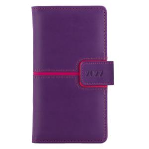 Diár MAGNETIC týždenný vreckový 2027 český - fialová/ružová