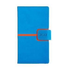 Diár MAGNETIC týždenný vreckový 2027 český - modrá/oranžová