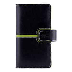 Diár MAGNETIC týždenný vreckový 2027 slovenský - čierna/zelená