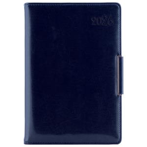 Diár METALIC týždenný A5 2026 - tmavo modrá