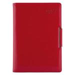 Diár METALIC týždenný A5 2027 polský - červená