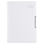 Diár METALIC týždenný B6 2027 - biela