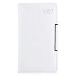 Diár METALIC týždenný vreckový 2027 český - biela