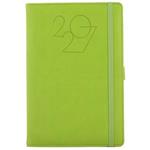 Diár POLY denný A5 2027 český - svetlo zelená