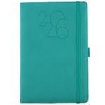 Diár POLY týždenný A5 2026 - petrolejová