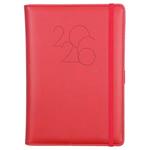 Diár POLY týždenný A5 2026 slovenský český - červená