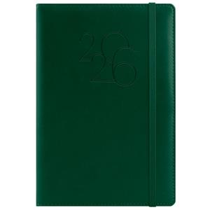Diár POLY týždenný A5 2026 slovenský - tmavo zelená