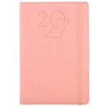 Diár POLY týždenný A5 2027 český - svetlo ružová