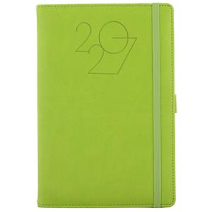 Diár POLY týždenný A5 2027 polský - svetlo zelená