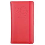 Diár POLY týždenný vreckový 2027 český - červená