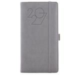 Diár POLY týždenný vreckový 2027 polský - sivá