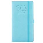 Diár POLY týždenný vreckový 2027 slovenský - svetlo modrá