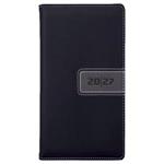 Diár RIGA týždenný vreckový 2027 český - čierna/sivá