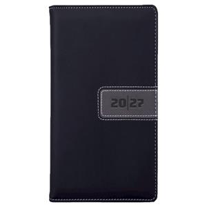 Diár RIGA týždenný vreckový 2027 slovenský - čierna/sivá