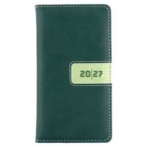 Diár RIGA týždenný vreckový 2027 slovenský - zelená