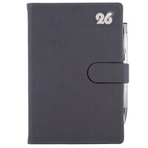 Diár SPLIT CRYSTAL týždenný A5 2026 - sivá