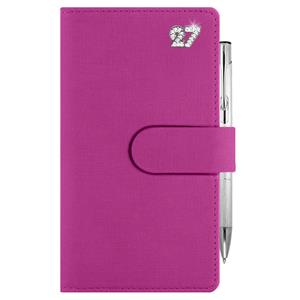 Diár SPLIT CRYSTAL týždenný vreckový 2027 polský - fuchsiová