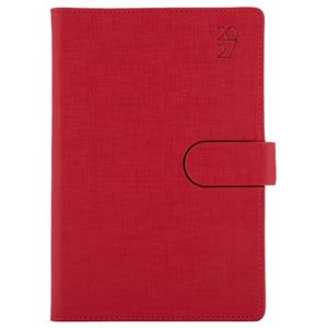 Diár SPLIT denný B6 2027 polský - červená