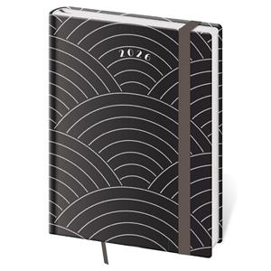 Diár týždenný B6 2026 Vario - Round s gumičkou