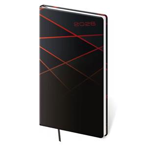 Diár týždenný vreckový 2026 Vario - Black Design