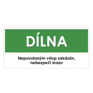DÍLNA, zelená, plast 1 mm 190x90 mm