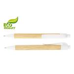 Ekologické guličkové pero Naten - svetlé drevo/slonová kosť