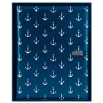GEP DESIGN konferenčné dosky v darčekovej krabičke modrej - námorník - kotvy so štvorčekovým blokom blokom