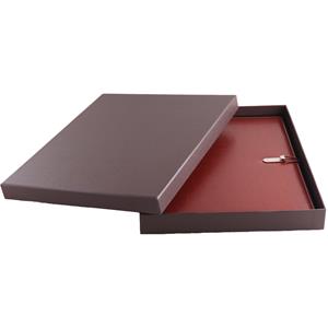 GEP konferenčné dosky v darčekove krabičke hnede s čistým blokom