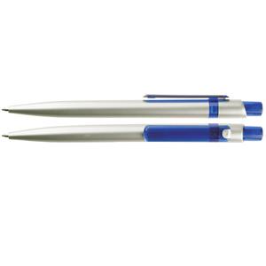 Guľôčkové pero Abar - strieborná - modrá