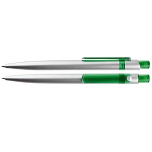 Guľôčkové pero Abar - strieborná - zelená
