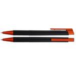 Guľôčkové pero gera - čierna - oranžová