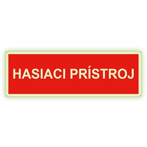 Hasiaci prístroj - fotoluminiscenčná tabuľka, plast 2 mm s dierkami 300x75 mm