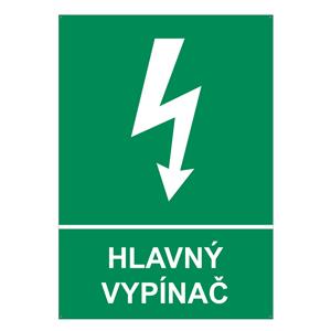 Hlavný vypínač, plast 2mm s dierkami-148x210mm