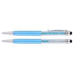 Hliníkové guľôčkové pero Puffin - modrá svetlá
