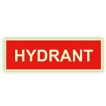 Hydrant text - fotoluminiscenčná tabuľka, plast 2 mm 150x50 mm