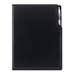 Diár GEP s perom denný A4 2027 polský - čierna, čierné vnútro