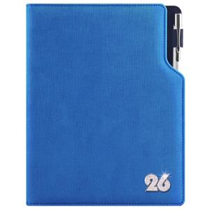 Diár GEP CRYSTAL denný A5 2026 polský - modrá pastelová