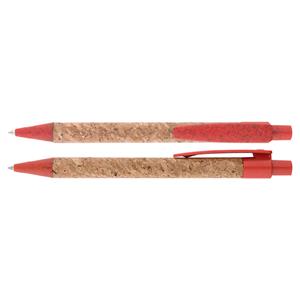 Korkové guličkové pero Corky - červená