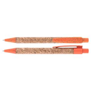 Korkové guličkové pero Corky - oranžová