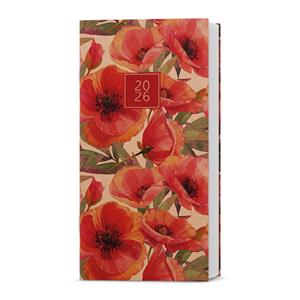 Mesačný diár 2026 Halina Kraft vreckový - Kvety