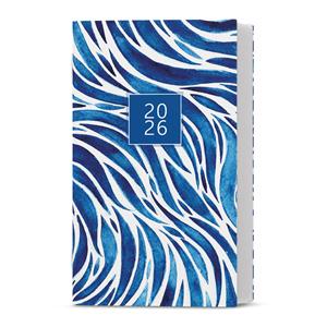 Mesačný diár 2026 Marika Lamino vreckový - modrozlatý